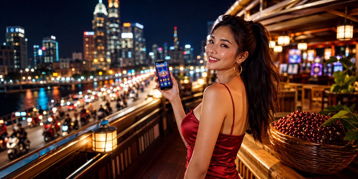 Người chơi tại TP. Hồ Chí Minh sử dụng ứng dụng t80 để đặt cược High Roller trong quán cà phê buổi tối