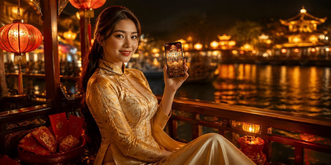 Người chơi slot game mặc áo dài tại Huế trải nghiệm cập nhật ứng dụng t80 mới nhất
