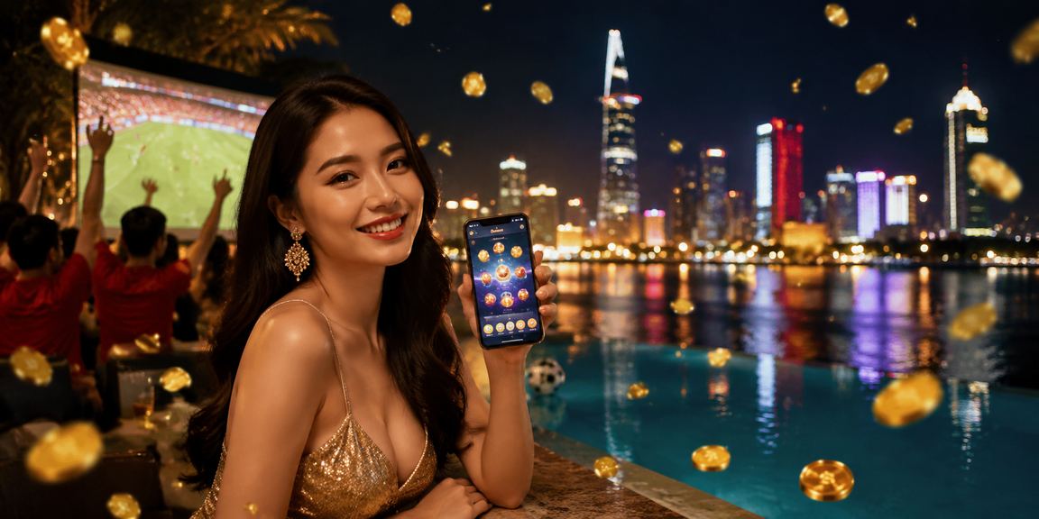 Màn hình cá cược casino trực tuyến với giao diện tiếng Việt rõ ràng trên smartphone